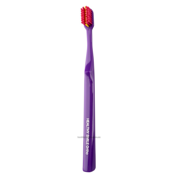 Healthy Smile Ortho Medium Orthodontic Toothbrush, Purple